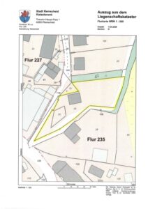 Flurkarte gemarkt