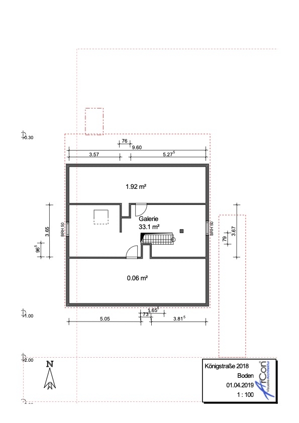 Grundriss Spitzboden Jilg