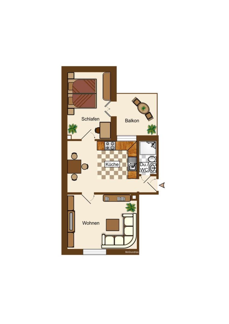 Grundriss Wohnung 4